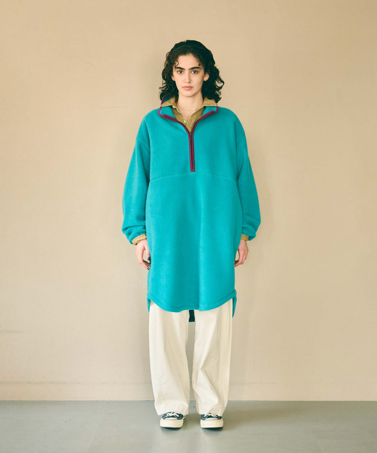 HALF ZIP FLEECE LONG P/O / MIL26FOP3110
