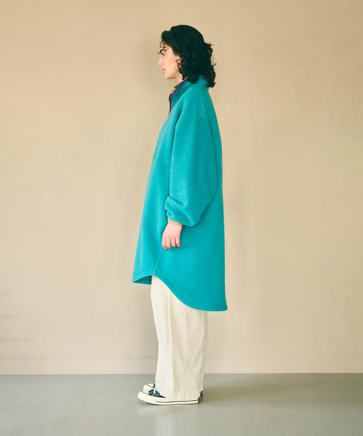 HALF ZIP FLEECE LONG P/O / MIL26FOP3110
