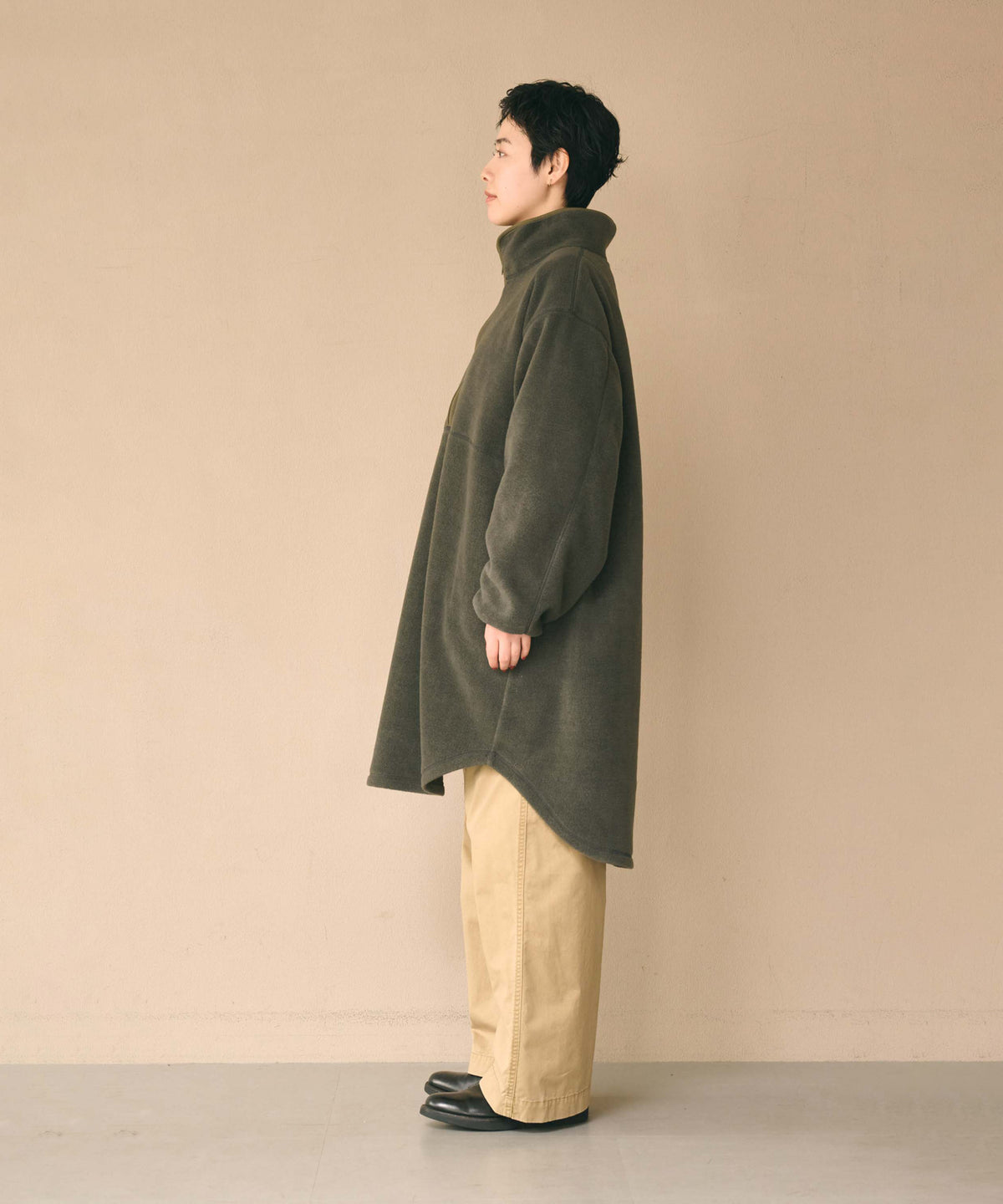 HALF ZIP FLEECE LONG P/O / MIL26FOP3110