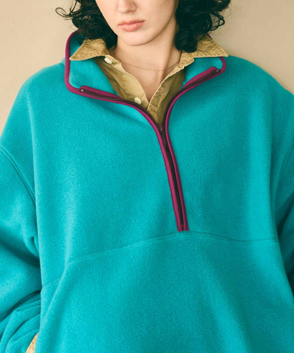 HALF ZIP FLEECE LONG P/O / MIL26FOP3110