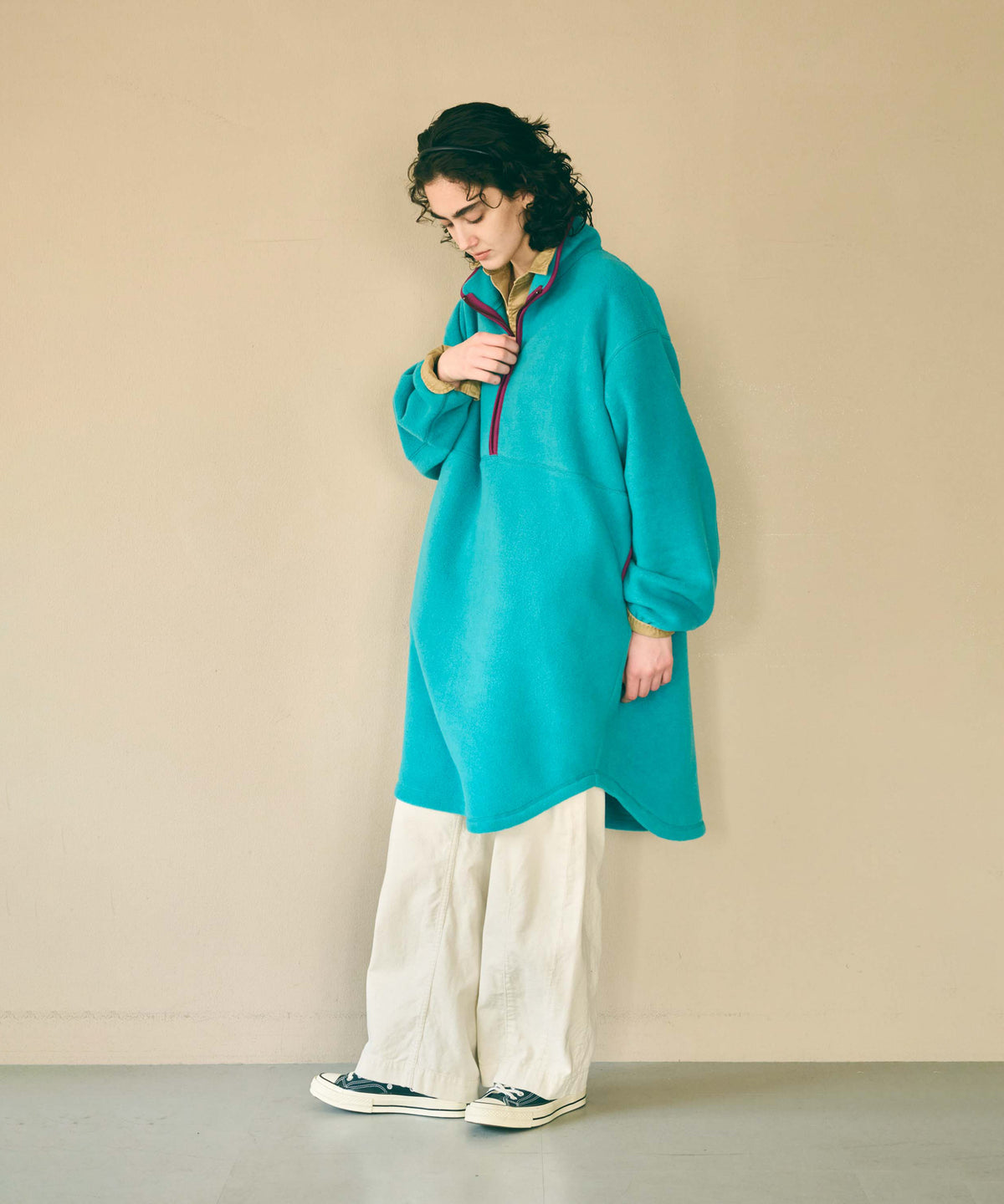 HALF ZIP FLEECE LONG P/O / MIL26FOP3110