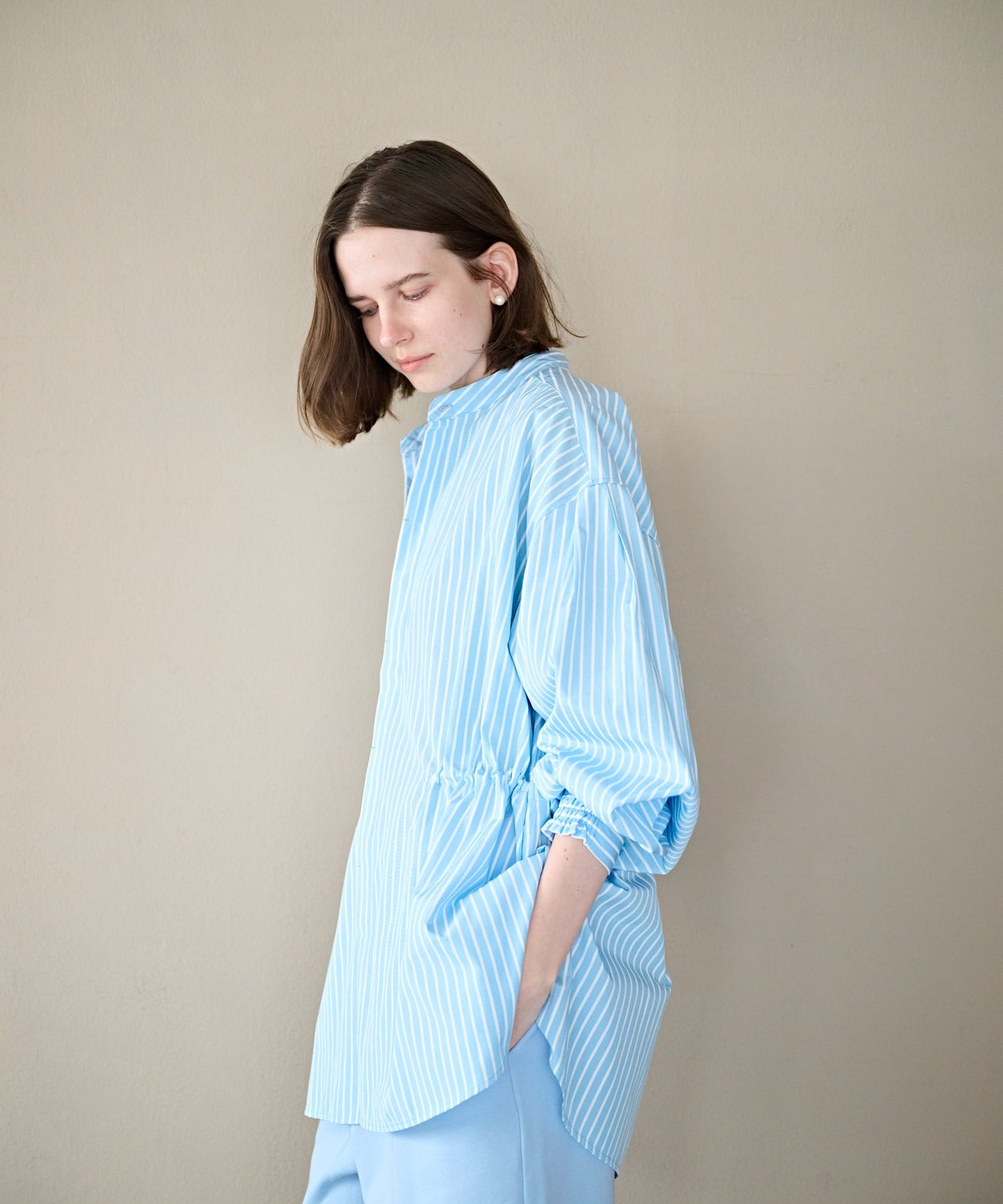 FLY-FRONT VOLUME SHIRTS / MIL26HBL3154