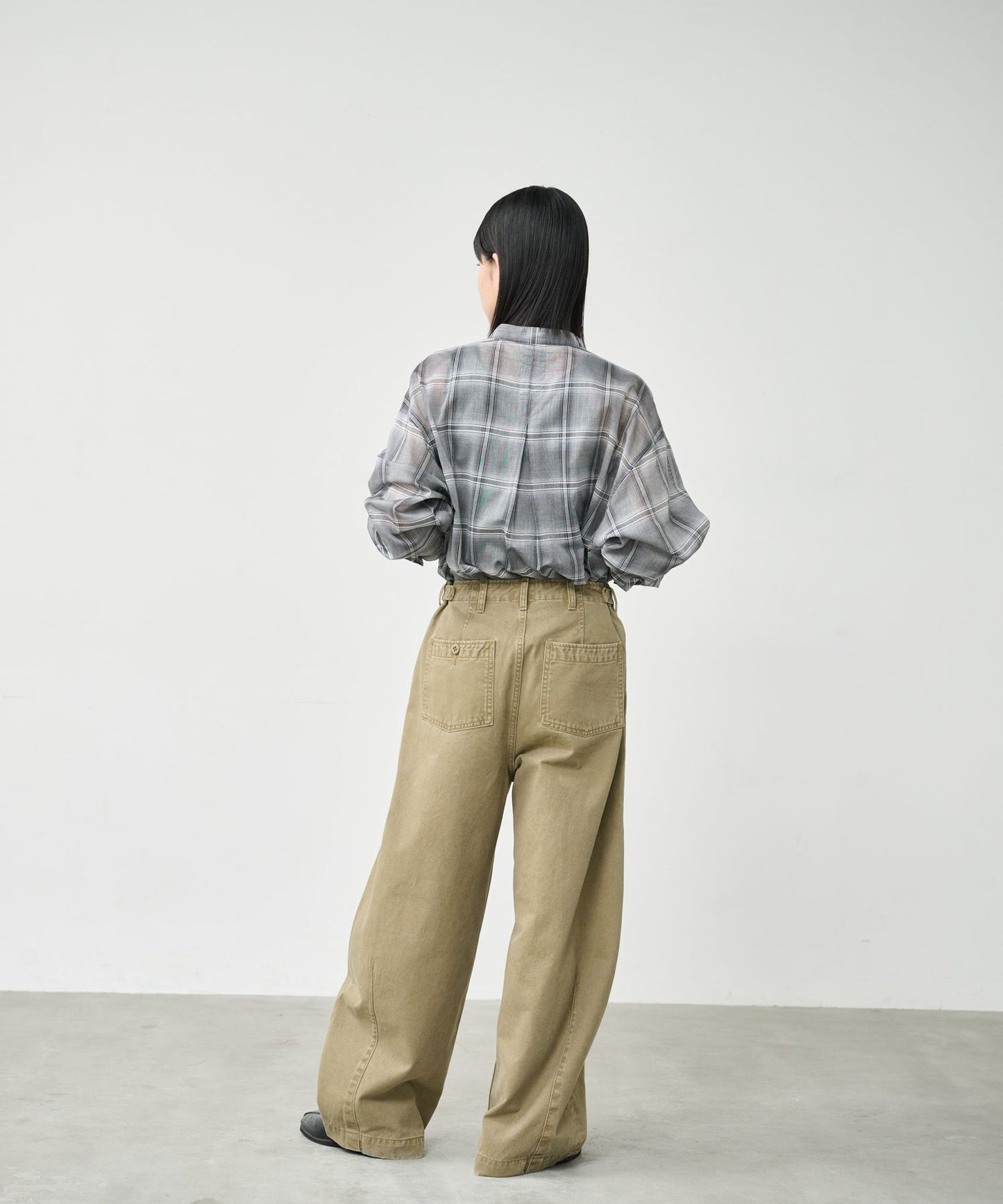 SHEER CHECK OVER SHIRTS / MIL26HBL3157