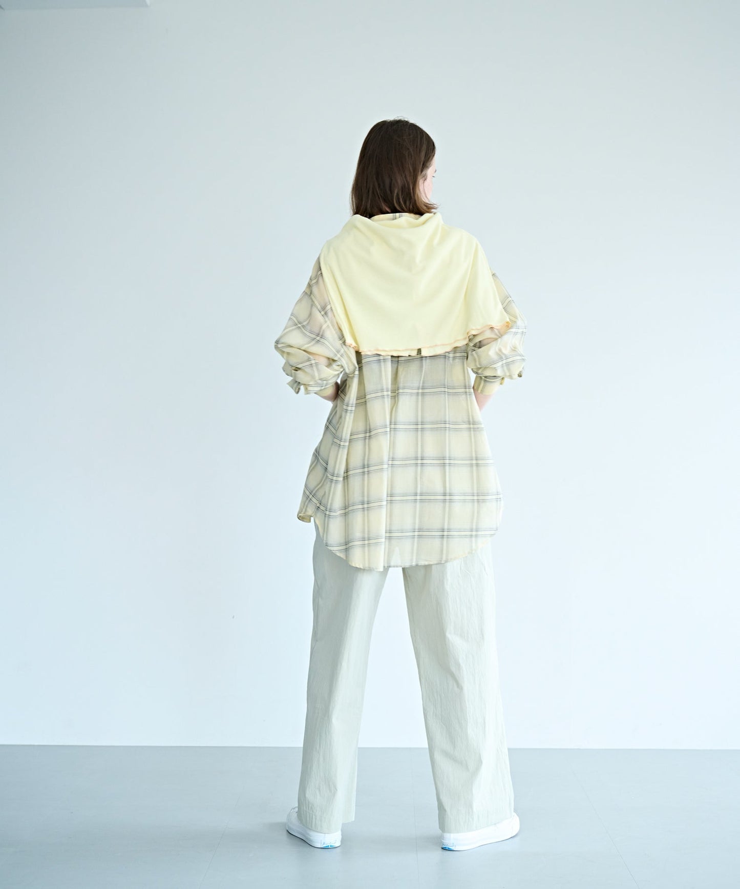 SHEER CHECK OVER SHIRTS / MIL26HBL3157