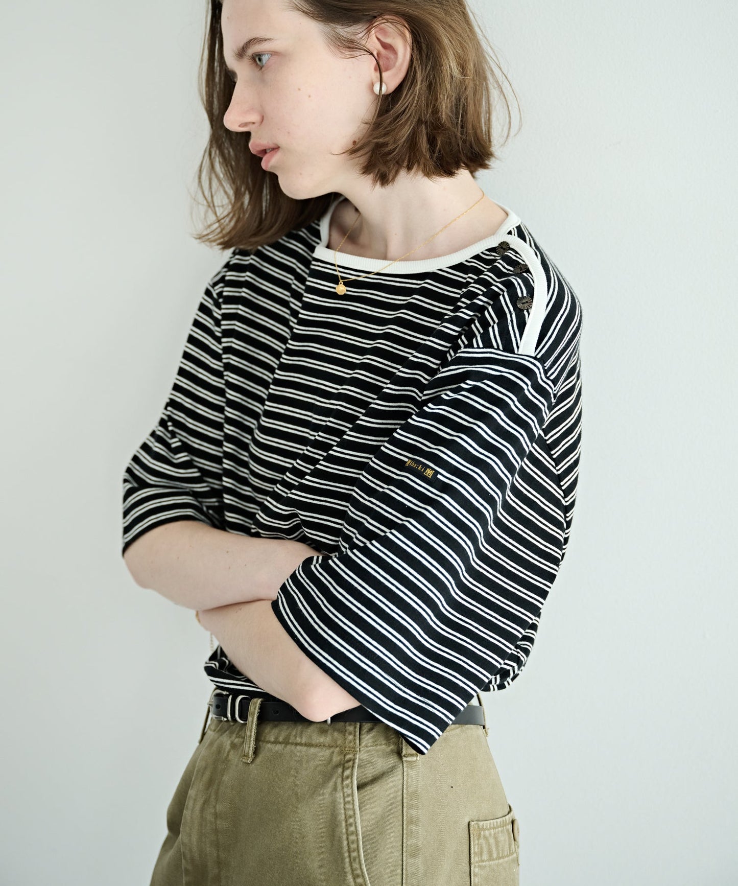 MULTI STRIPED TOP / MIL26HCS3481