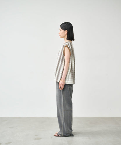 MULTI STRIPED SLEEVELESS TOP / MIL26HCS3482