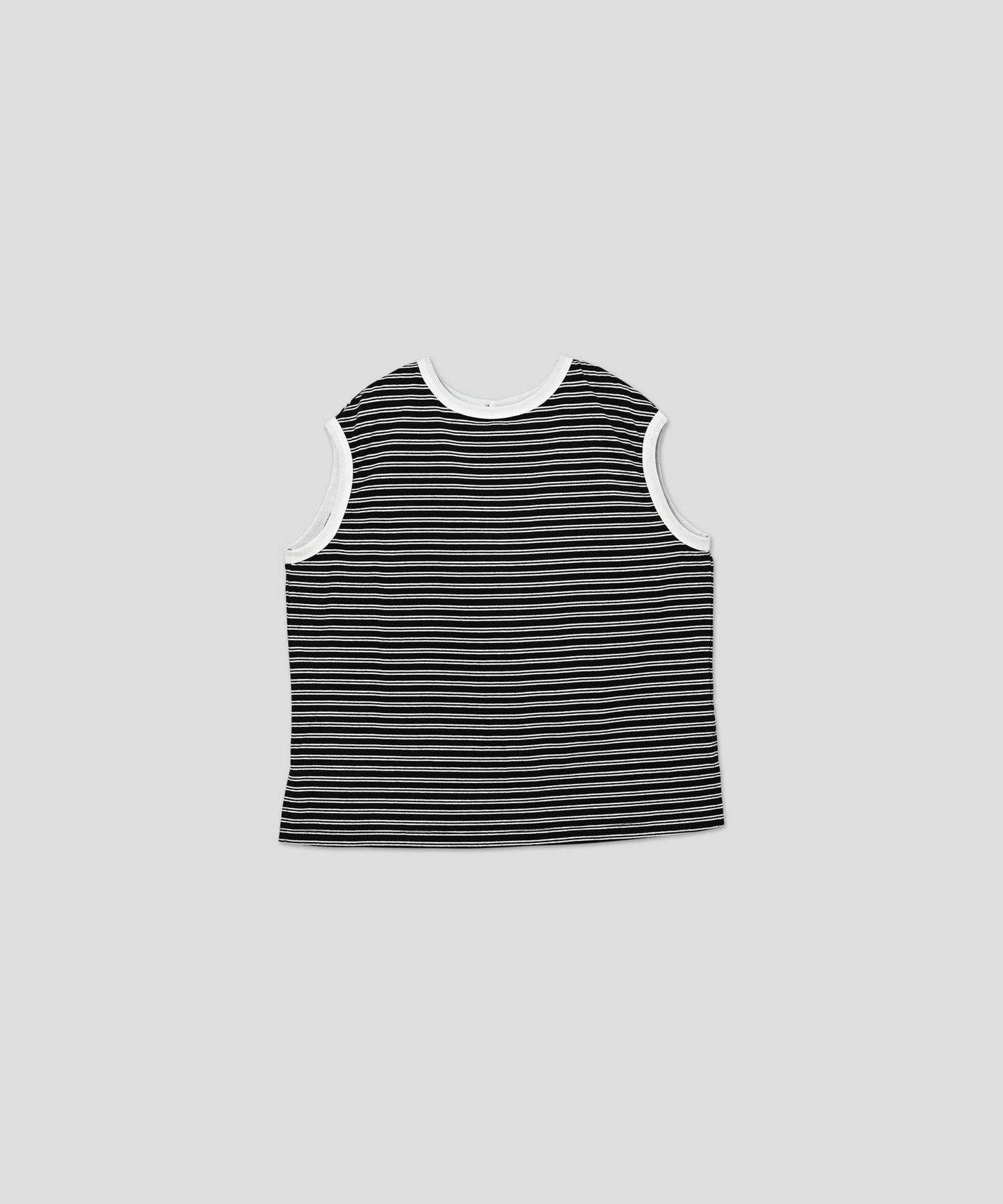 MULTI STRIPED SLEEVELESS TOP / MIL26HCS3482