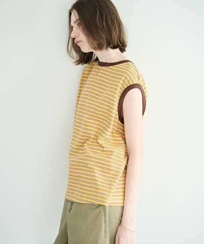 MULTI STRIPED SLEEVELESS TOP / MIL26HCS3482