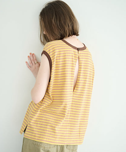 MULTI STRIPED SLEEVELESS TOP / MIL26HCS3482