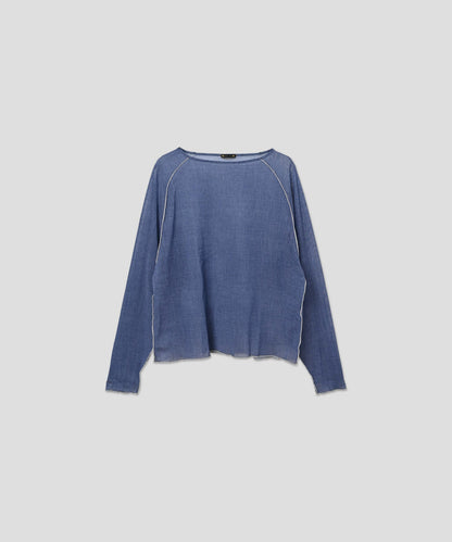 COLOR STITCH SHEER TOP / MIL26HCS3484