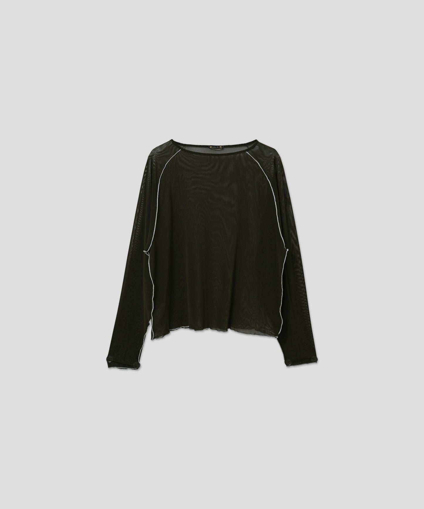 COLOR STITCH SHEER TOP / MIL26HCS3484