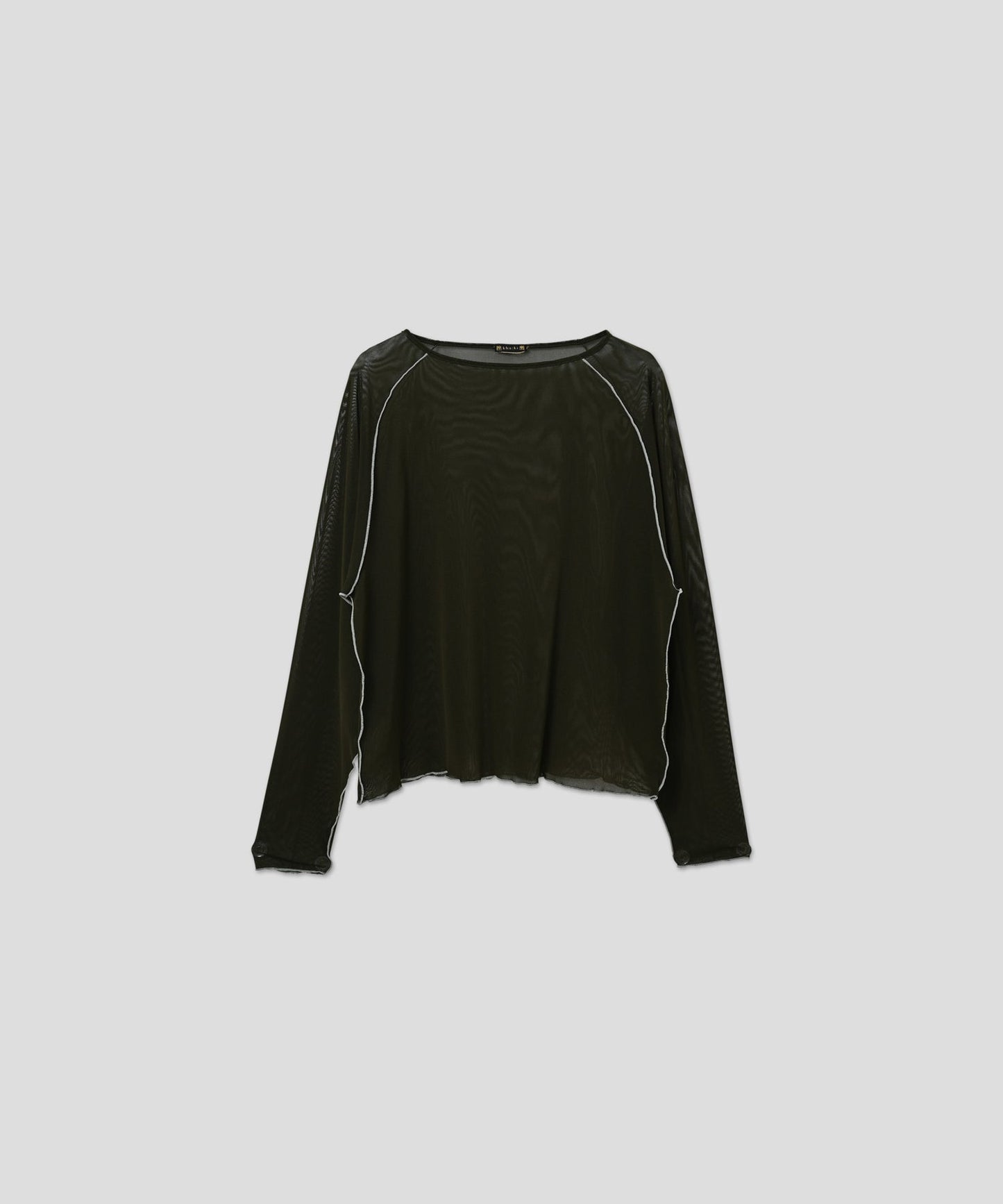 COLOR STITCH SHEER TOP / MIL26HCS3484