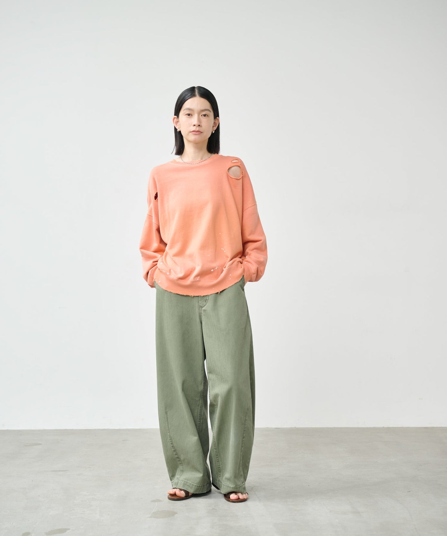 DAMEGE & PAINT SWEAT SHIRTS / MIL26HCS3485