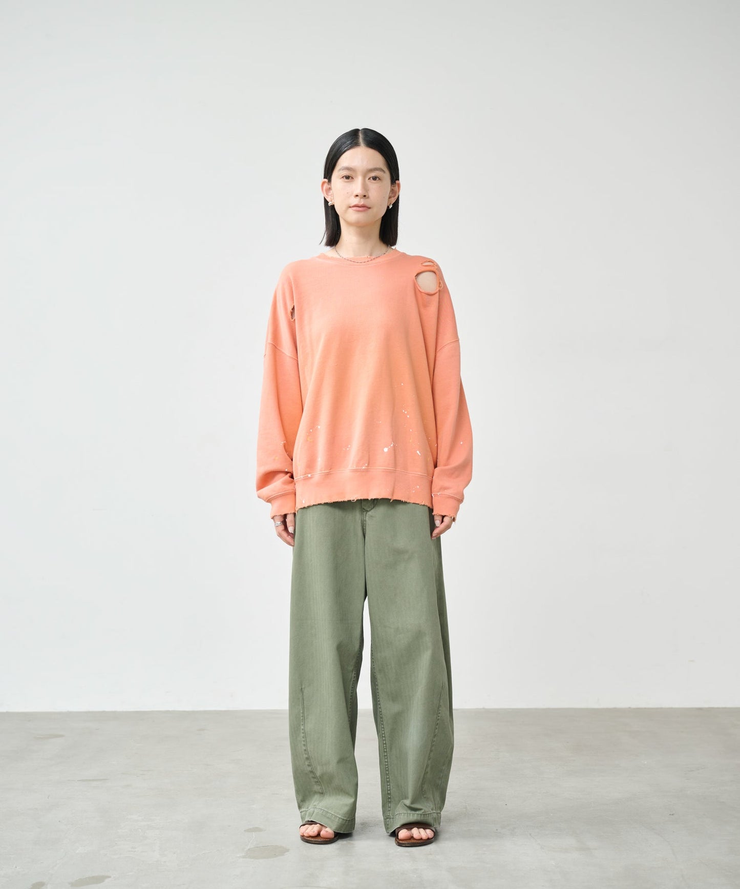 DAMEGE & PAINT SWEAT SHIRTS / MIL26HCS3485