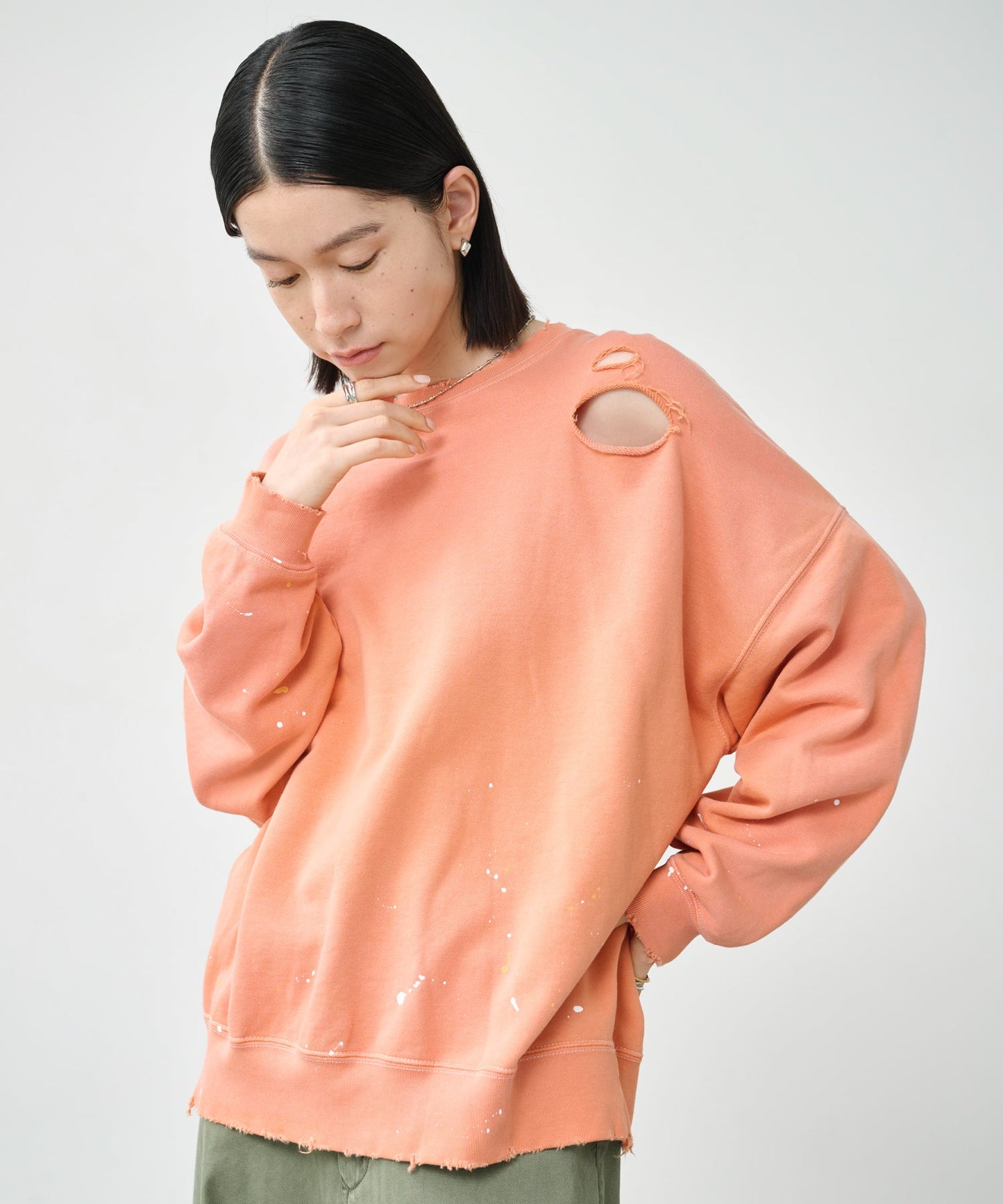 DAMEGE & PAINT SWEAT SHIRTS / MIL26HCS3485