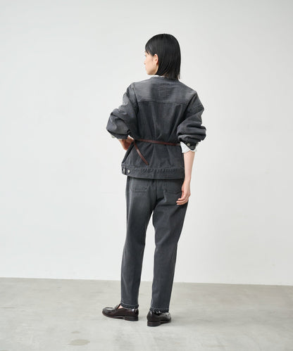 CUT OFF COLLAR DENIM JKT / MIL26HJK3245