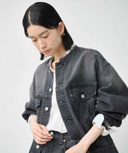 CUT OFF COLLAR DENIM JKT / MIL26HJK3245
