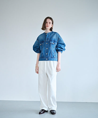 CUT OFF COLLAR DENIM JKT / MIL26HJK3245