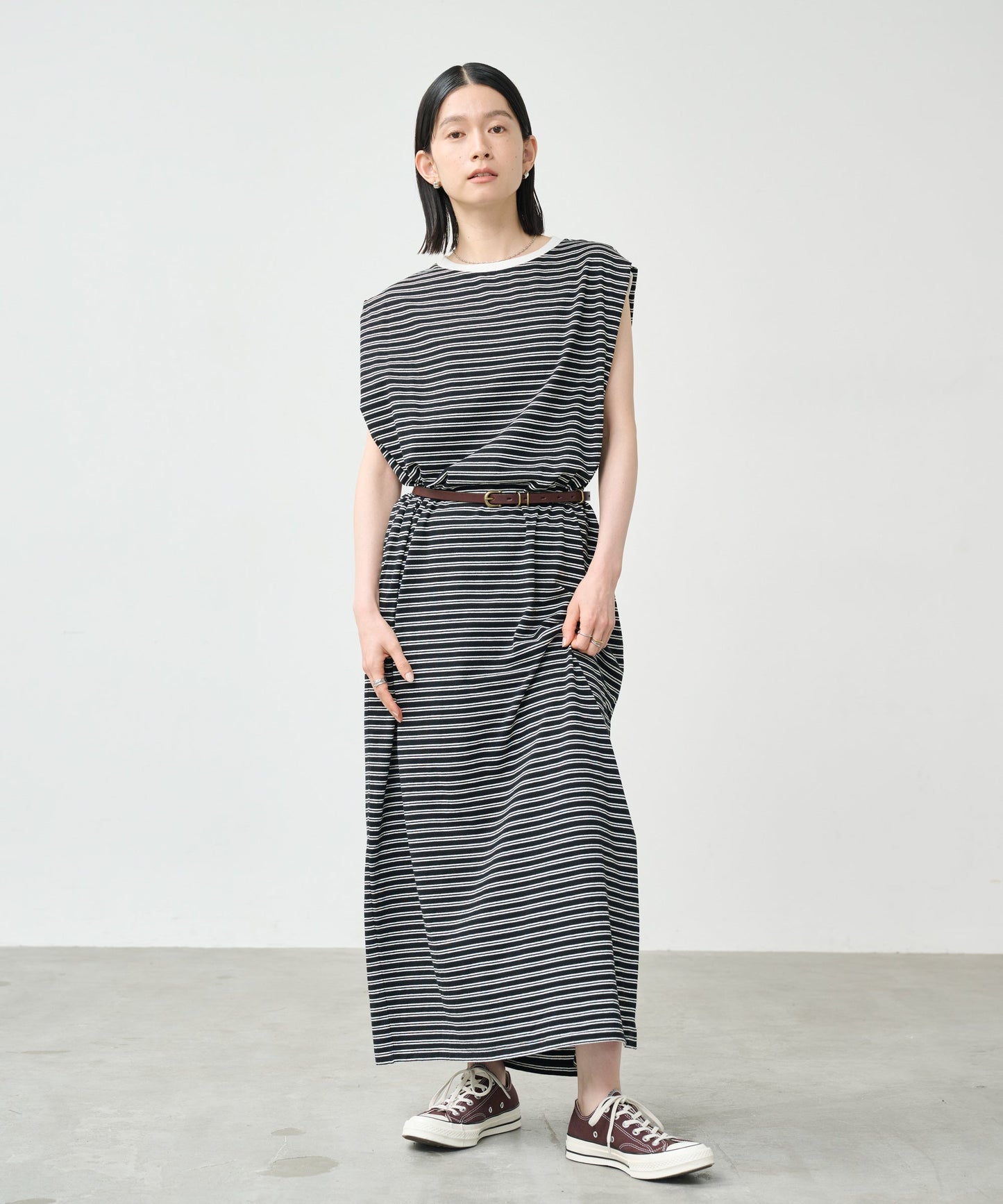 MULTI STRIPED DRESS / MIL26HOP3104