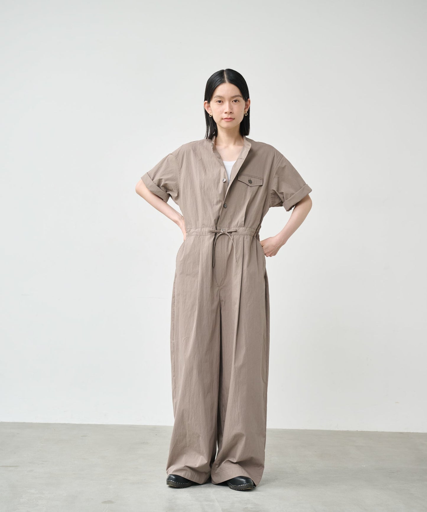 HALF SLEEVE JUMPSUIT / MIL26HPT3247