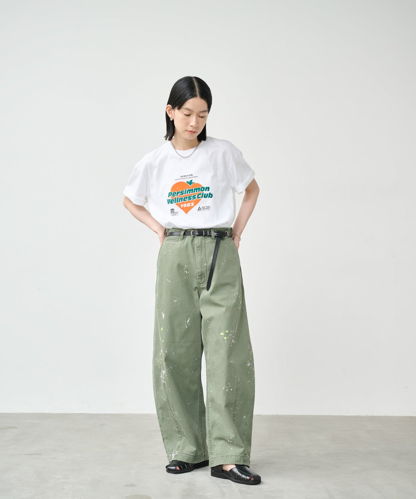 PAINT OVAL WIDE TROUSERS / MIL26HPT3251