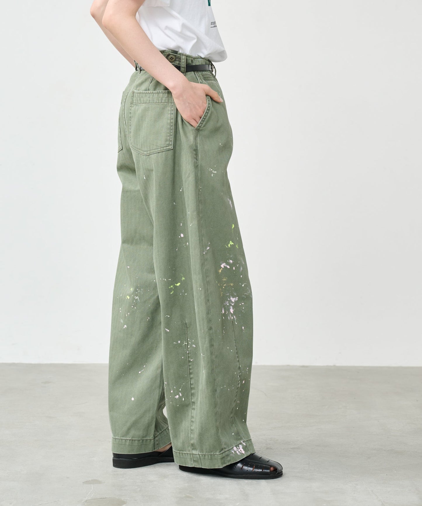 PAINT OVAL WIDE TROUSERS / MIL26HPT3251