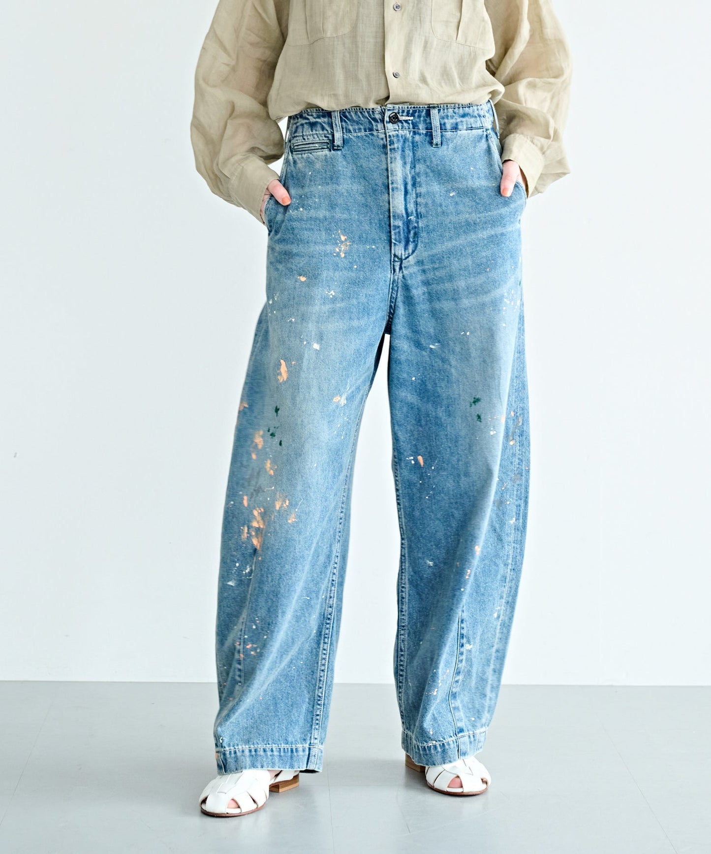 PAINT OVAL WIDE TROUSERS / MIL26HPT3251