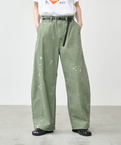 PAINT OVAL WIDE TROUSERS / MIL26HPT3251