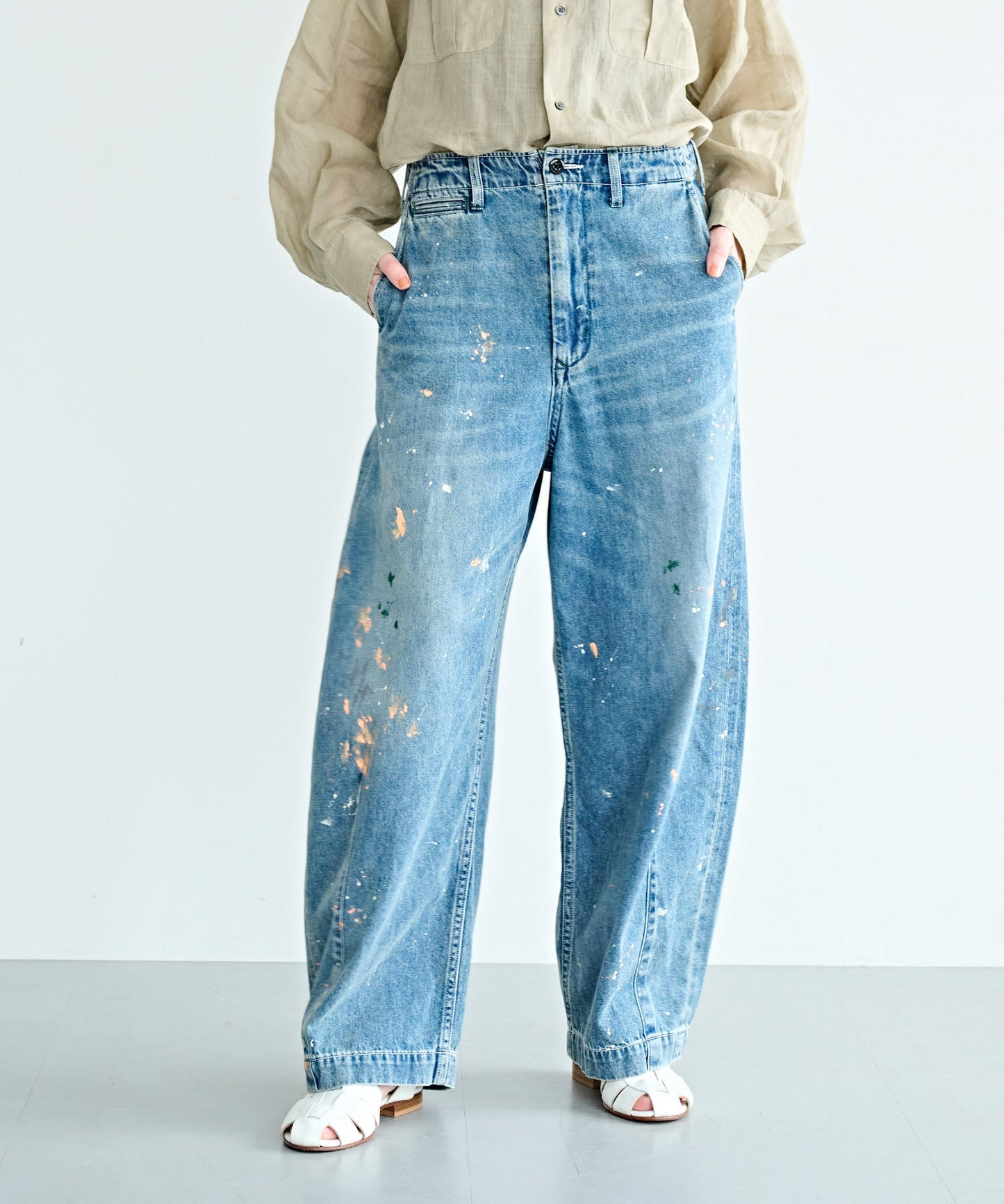 PAINT OVAL WIDE TROUSERS / MIL26HPT3251