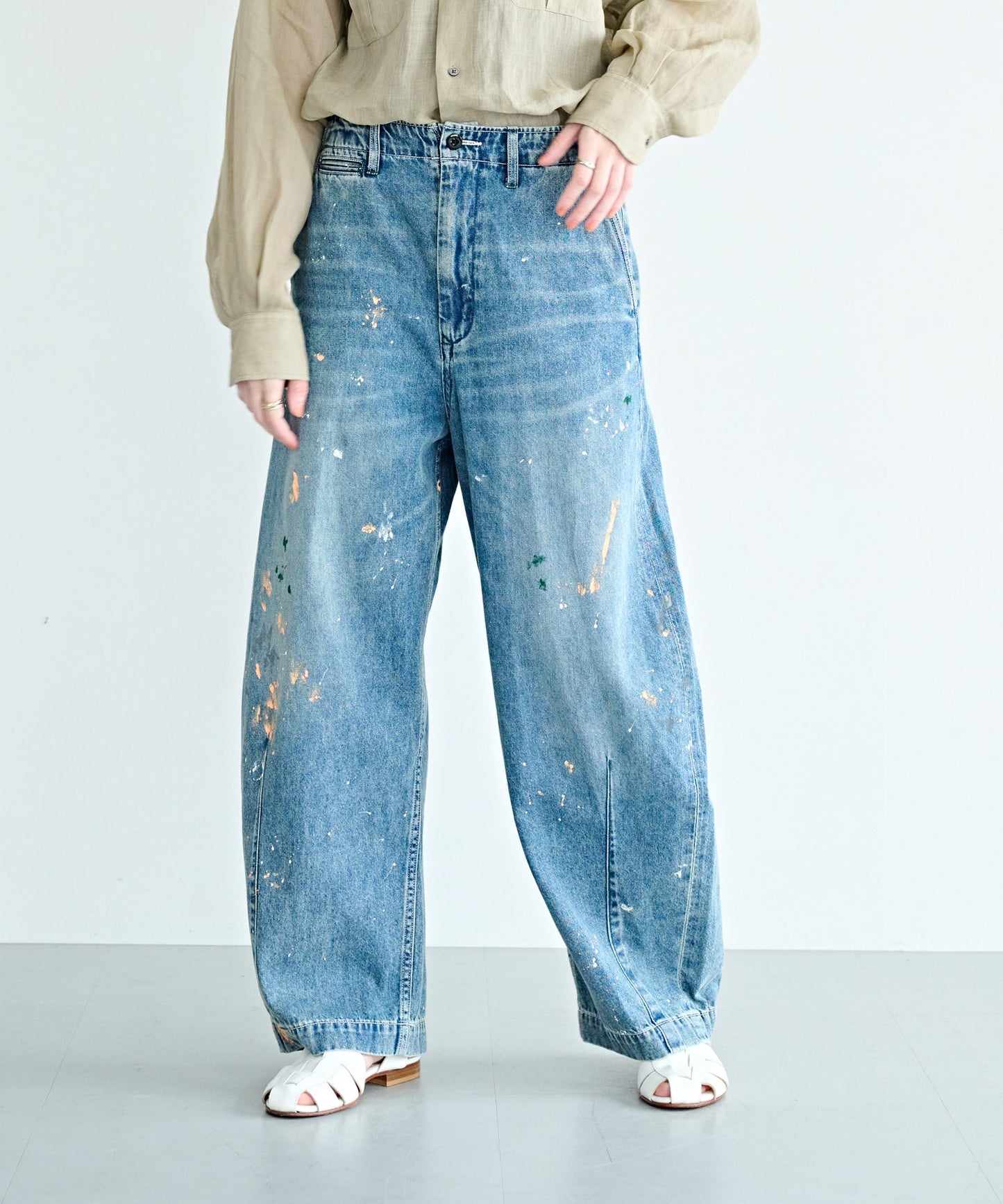 PAINT OVAL WIDE TROUSERS / MIL26HPT3251