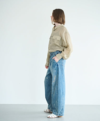 PAINT OVAL WIDE TROUSERS / MIL26HPT3251
