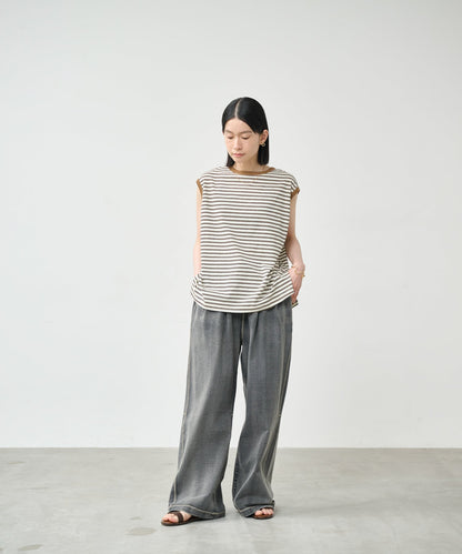 INDIGO TERRY WIDE PANTS / MIL26HPT3254