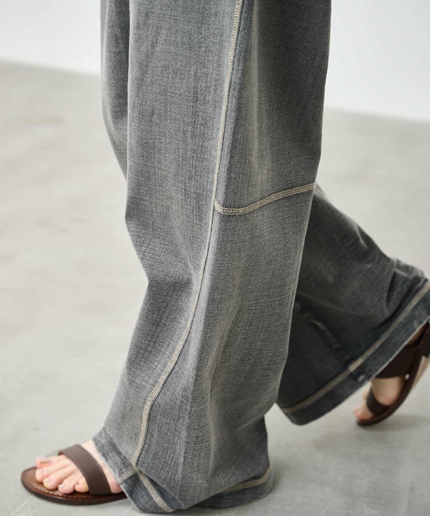 INDIGO TERRY WIDE PANTS / MIL26HPT3254