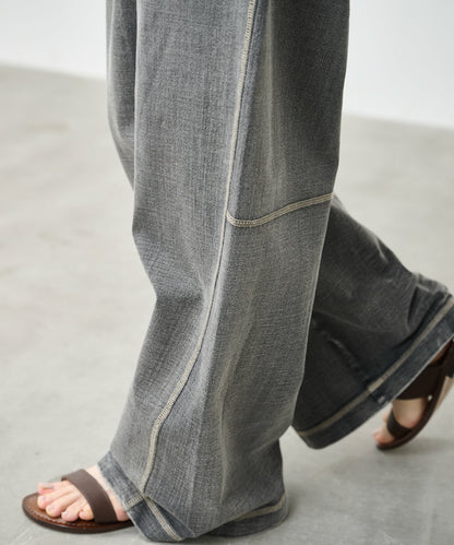 INDIGO TERRY WIDE PANTS / MIL26HPT3254