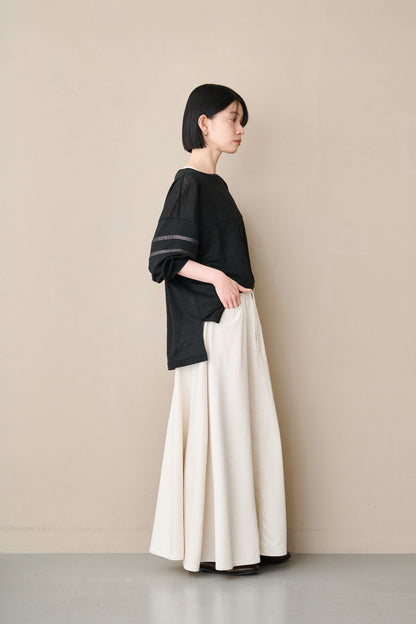 LINEN LINE SLEEVE TOP / MIL26SCS3491