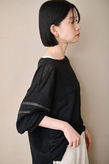 LINEN LINE SLEEVE TOP / MIL26SCS3491