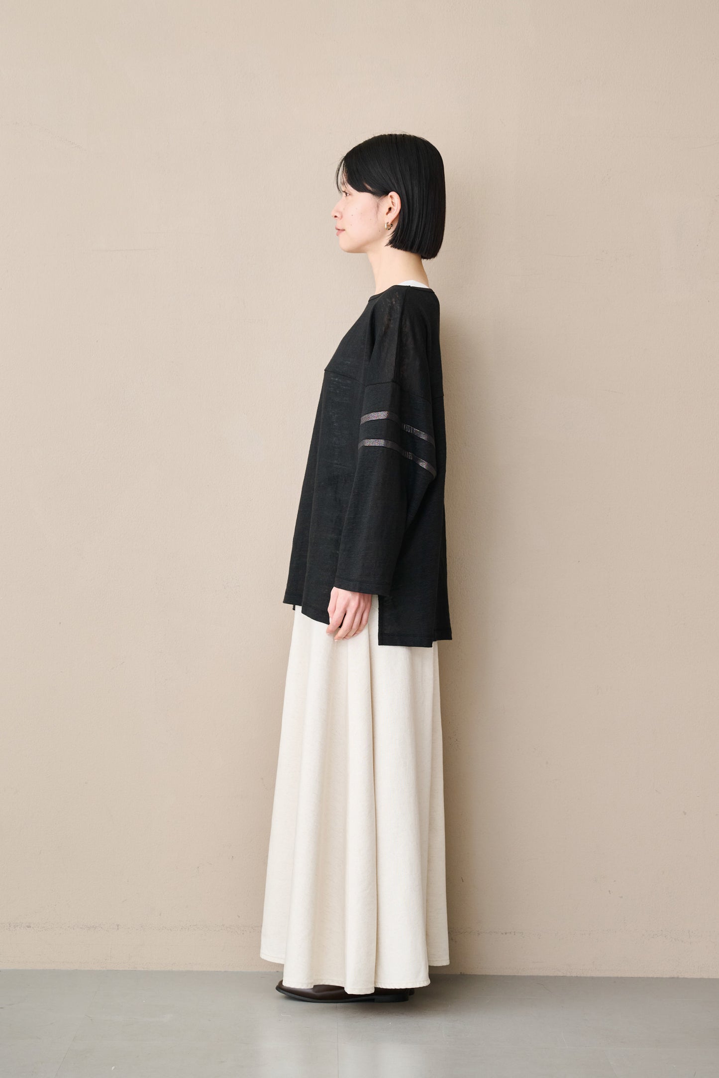 LINEN LINE SLEEVE TOP / MIL26SCS3491