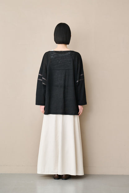 LINEN LINE SLEEVE TOP / MIL26SCS3491