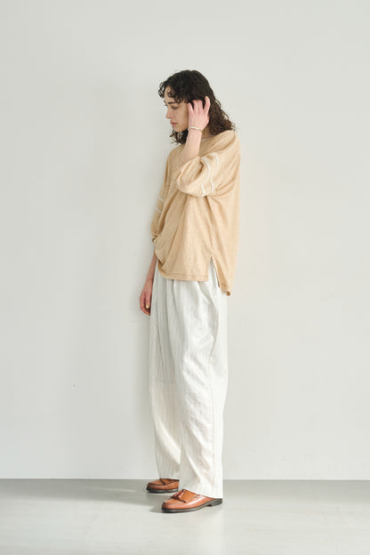 LINEN LINE SLEEVE TOP / MIL26SCS3491
