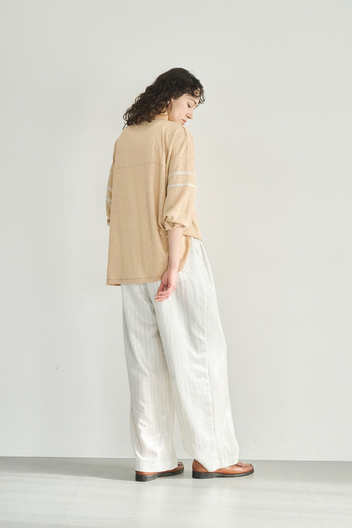 LINEN LINE SLEEVE TOP / MIL26SCS3491