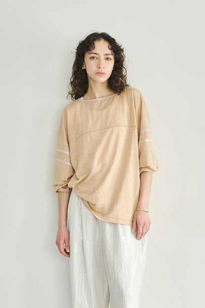 LINEN LINE SLEEVE TOP / MIL26SCS3491