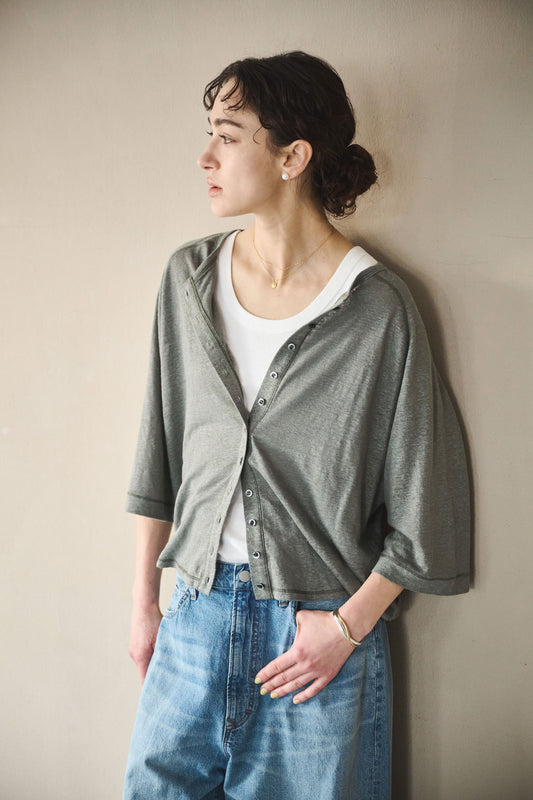 LINEN 11B CARDIGAN / MIL26SCS3492