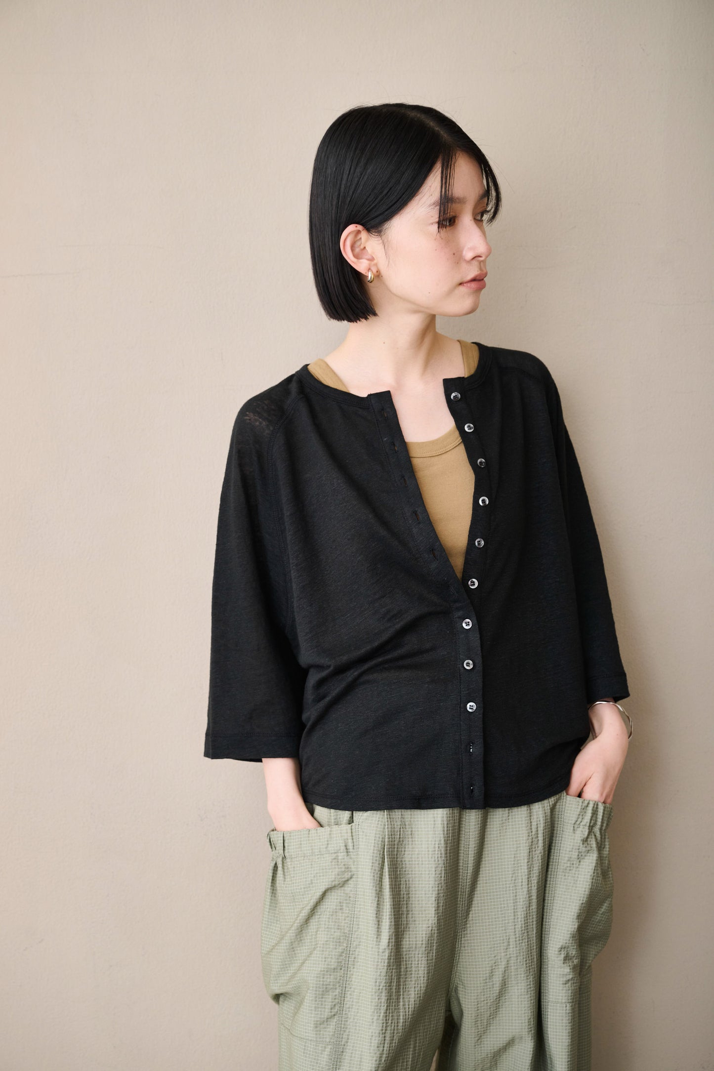 LINEN 11B CARDIGAN / MIL26SCS3492