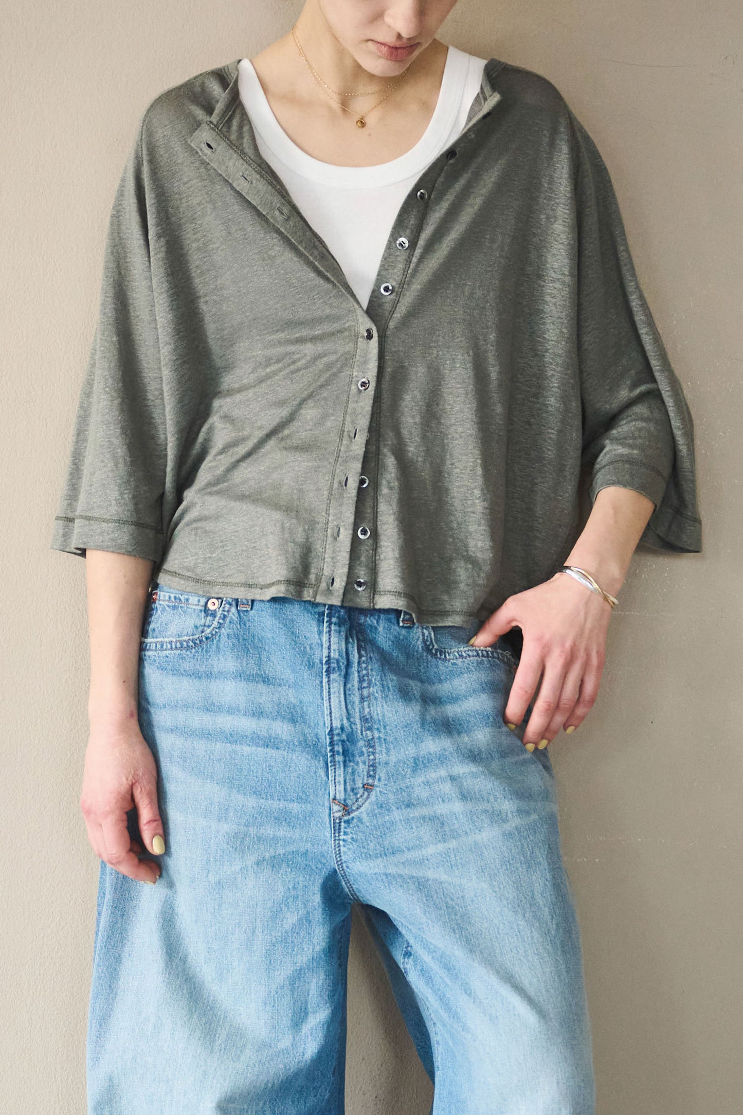 LINEN 11B CARDIGAN / MIL26SCS3492