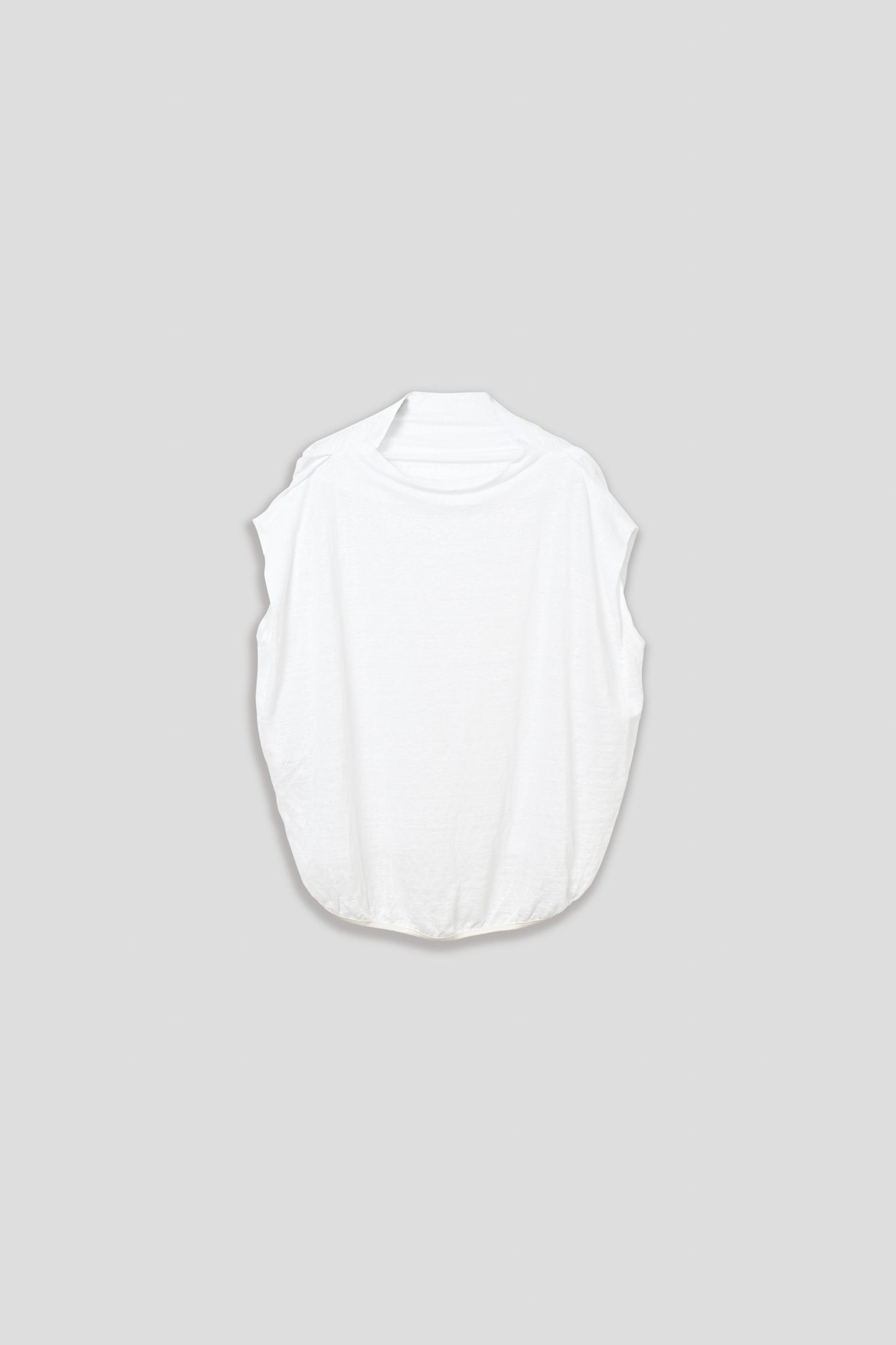 LINEN DRAPE NECK TOP / MIL26SCS3493