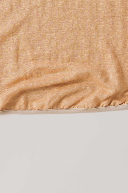 LINEN DRAPE NECK TOP / MIL26SCS3493