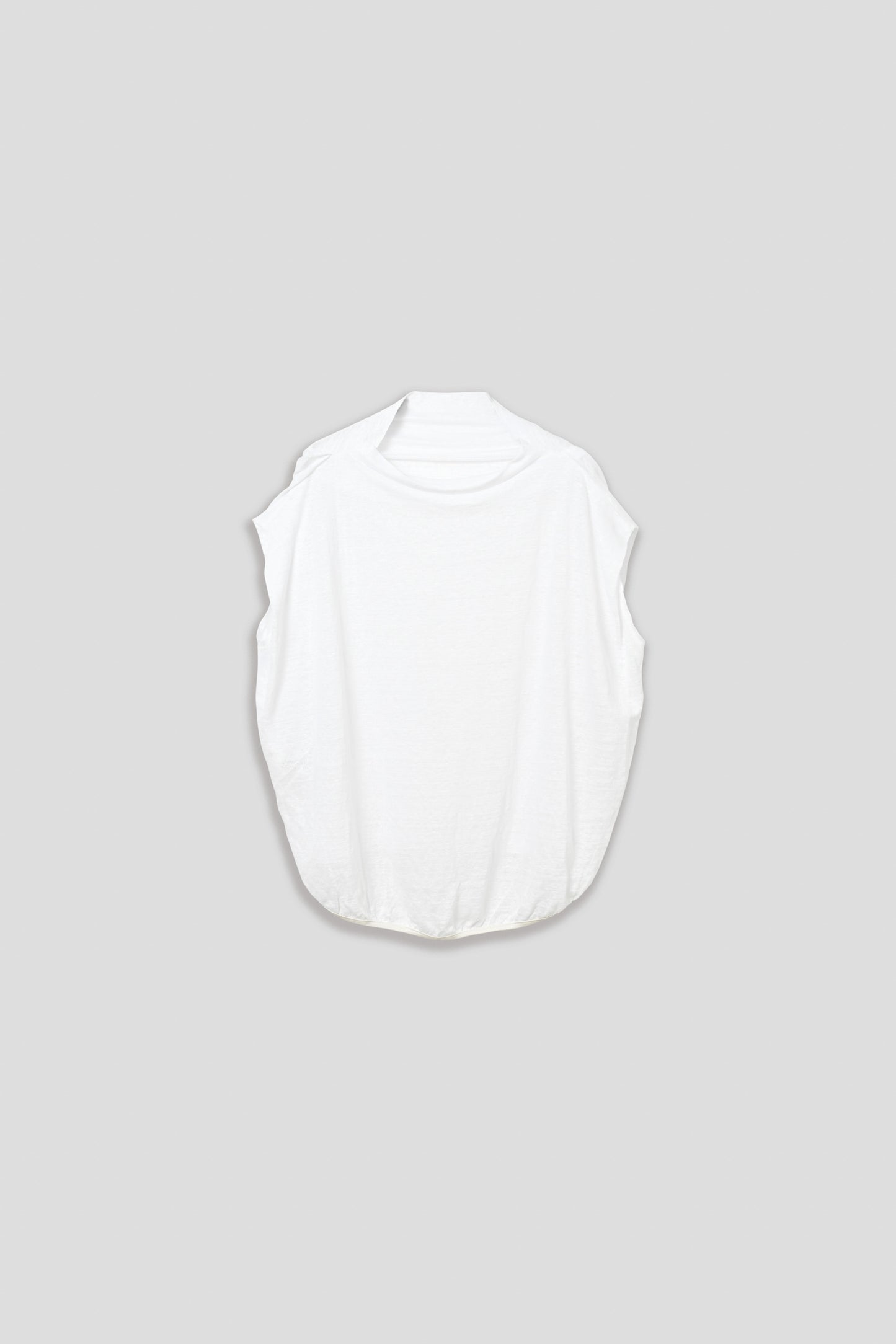 LINEN DRAPE NECK TOP / MIL26SCS3493